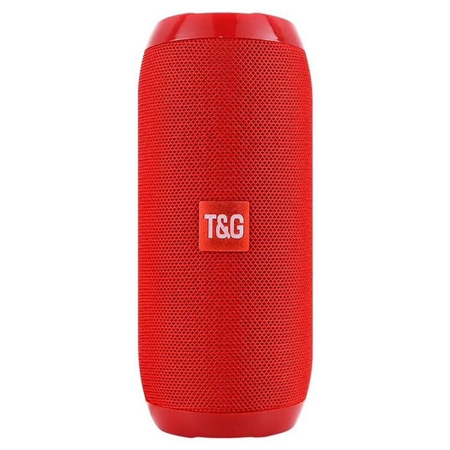 Waterproof Bluetooth Speaker Portable outdoor Rechargeable Wireless Speakers Soundbar Subwoofer Loudspeaker TF MP3 Built-in Mic red - Tophatter Daily Deals