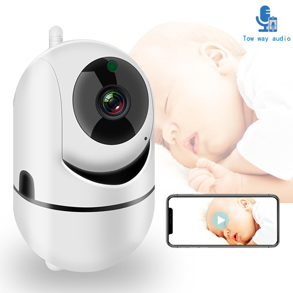 WiFi Baby Monitor With Camera 1080P HD Video Baby Sleeping Nanny Cam Two Way Audio Night Vision Home Security Babyphone Camera - Tophatter Daily Deals