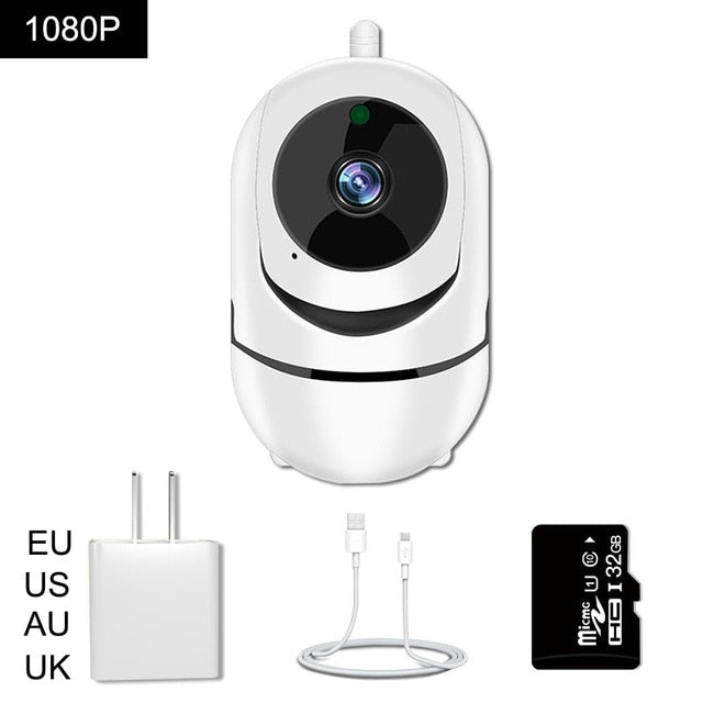 WiFi Baby Monitor With Camera 1080P HD Video Baby Sleeping Nanny Cam Two Way Audio Night Vision Home Security Babyphone Camera 1080P With 32GB - Tophatter Daily Deals