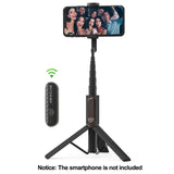 BlitzWolf BW-BS10 Portable bluetooth Selfie Stick with Tripod Extendable Foldable Monopod for iPhone 11 X for Huawei for Xiaomi Gray - Tophatter Daily Deals