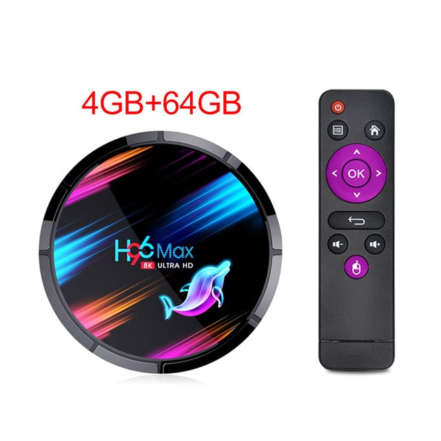 H96 Max X3 Smart TV Box Android 9.0 4GB RAM 32GB/64GB/128GB Amlogic S905X3 TVBox 2.4G/5G WIFI BT4.0 1000M 4K Media player H96Max 4GB 64GB - Tophatter Daily Deals