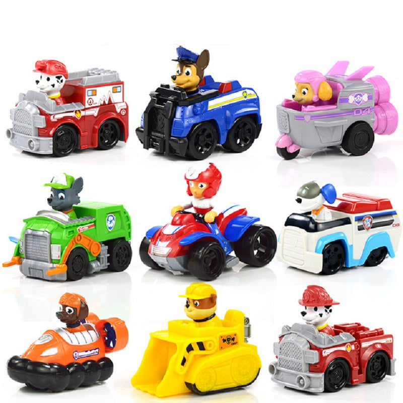 Paw Patrol Dog Puppy Patrol car Patrulla Canina toys Action Figures Model Toy Chase Marshall Ryder Vehicle Car Kids Toy - Tophatter Daily Deals