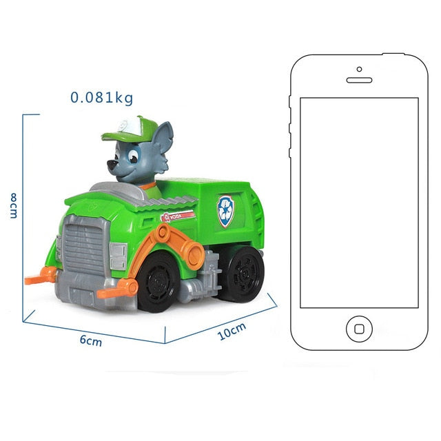 Paw Patrol Dog Puppy Patrol car Patrulla Canina toys Action Figures Model Toy Chase Marshall Ryder Vehicle Car Kids Toy 2 - Tophatter Daily Deals