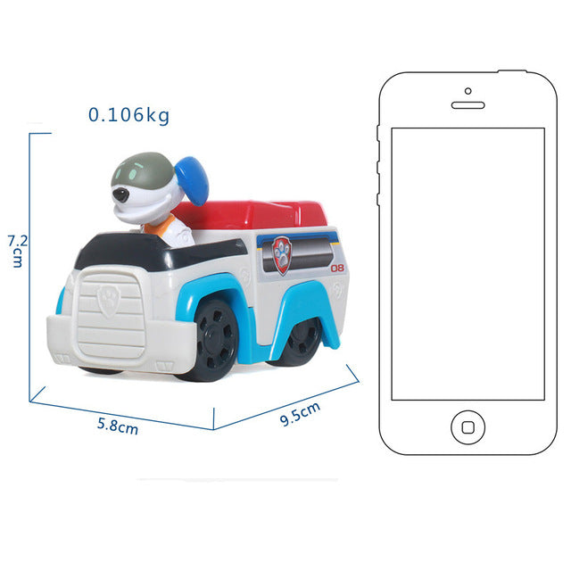 Paw Patrol Dog Puppy Patrol car Patrulla Canina toys Action Figures Model Toy Chase Marshall Ryder Vehicle Car Kids Toy 3 - Tophatter Daily Deals