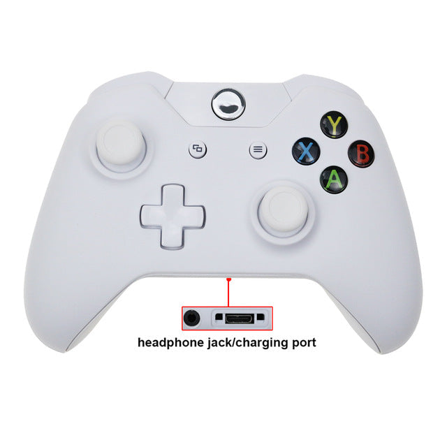 For Xbox one Bluetooth Wireless Controller For Xbox One Slim Console For Windows PC Black/White Joystick with headphone jack - Tophatter Daily Deals