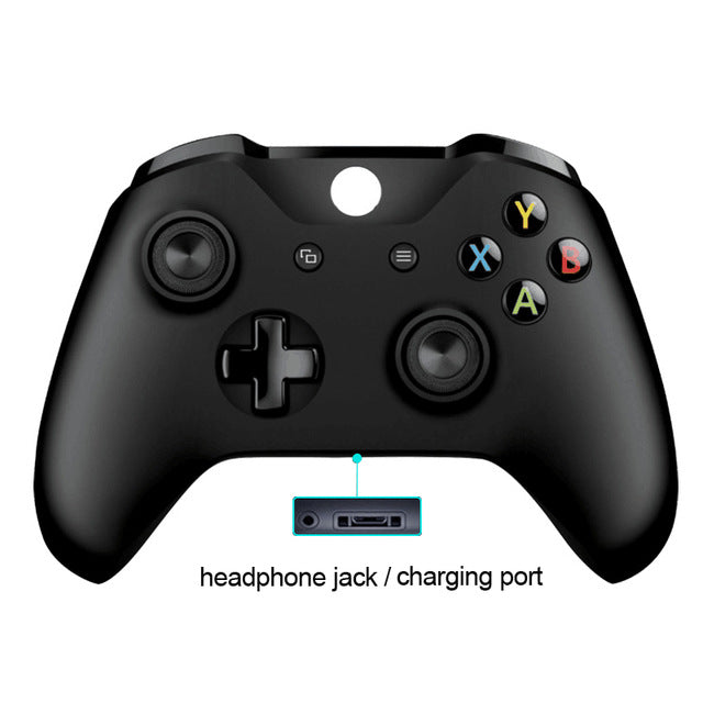 For Xbox one Bluetooth Wireless Controller For Xbox One Slim Console For Windows PC Black/White Joystick with headphone jack 2 - Tophatter Daily Deals