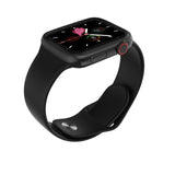 W68 Smart Watch Men Series 5 Full Touch WristBand IP67 Fitness Tracker Bracelet Heart Rate Monitor SmartWatch Women VS W58 Iwo12 black silica - Tophatter Daily Deals