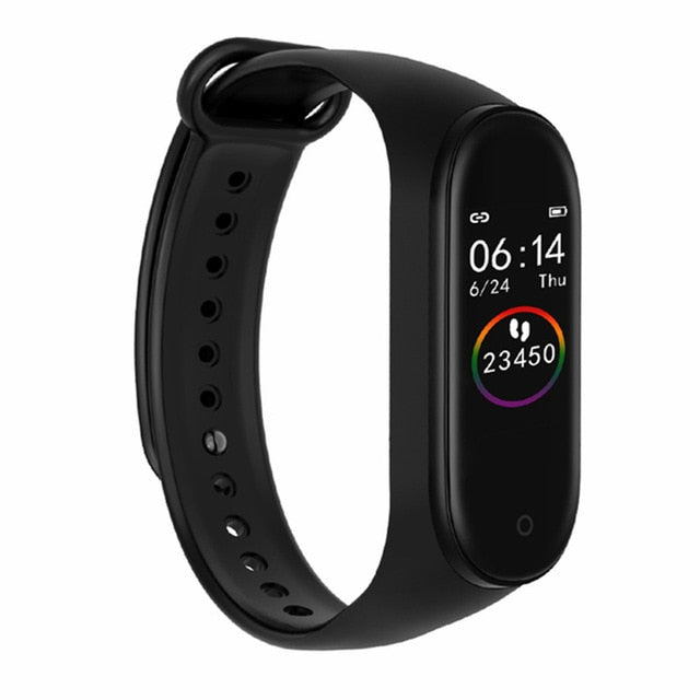 M4 Smart Wristband Band 4 Bracelet Bluetooth Watch Heart Rate Fitness Sleep Monitor Waterproof Smart Bracelet Watch Men Women Black China - Tophatter Daily Deals