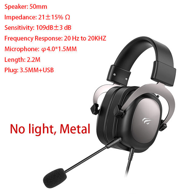 HAVIT Gaming Headset PC USB 3.5mm Wired XBOX / PS4 Headsets with 50MM Driver, Surround Sound & HD Microphone for Computer Laptop 2002 - Tophatter Daily Deals