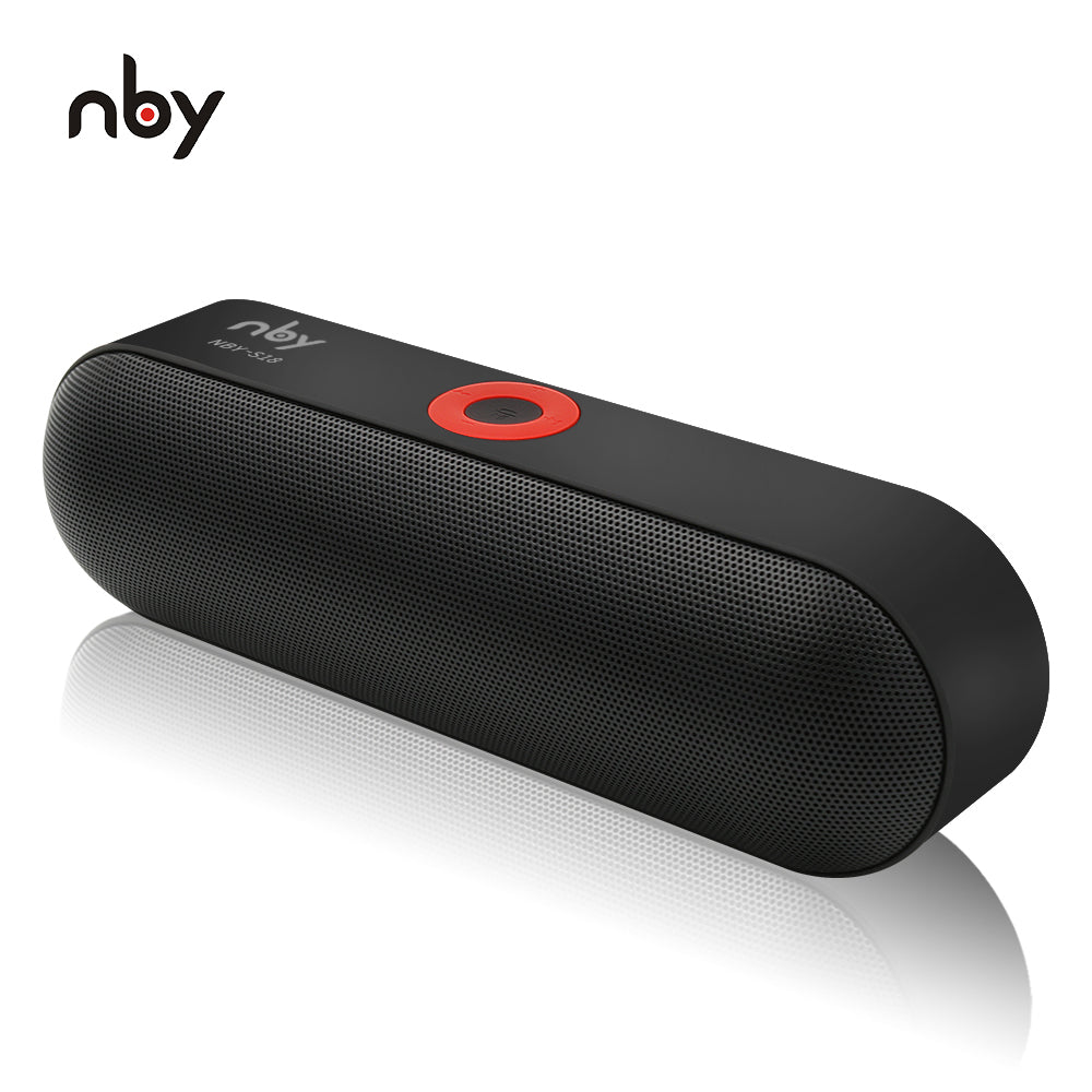 NBY S18 Portable Bluetooth Speaker with Dual Driver Loudspeaker,12 Hours Playtime,HD Audio Subwoofer Wireless Speakers with Mic - Tophatter Daily Deals