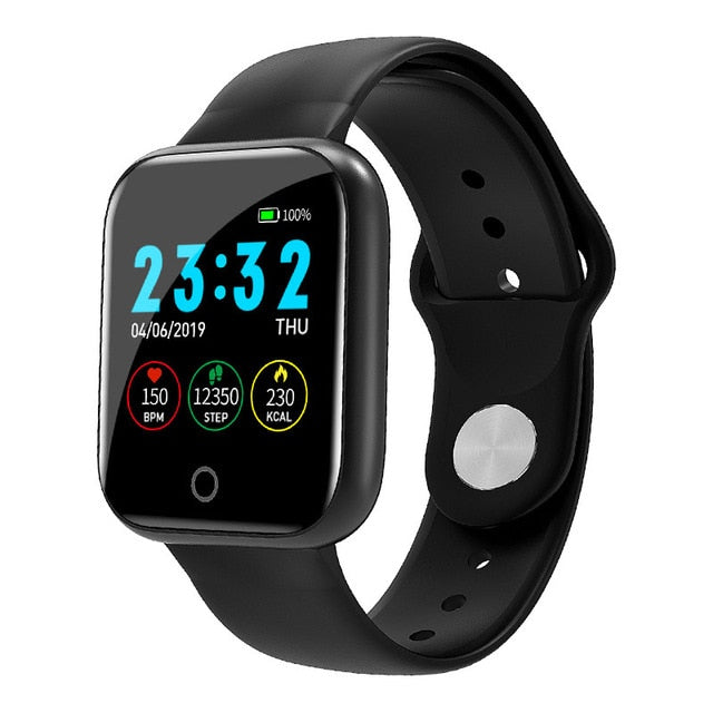 I5 Smart Watch Pedometer Music Control Multiple Dials Heart Rate Fitness Smartwatch Men Women Android IOS VS B57 for Apple Watch black - Tophatter Daily Deals