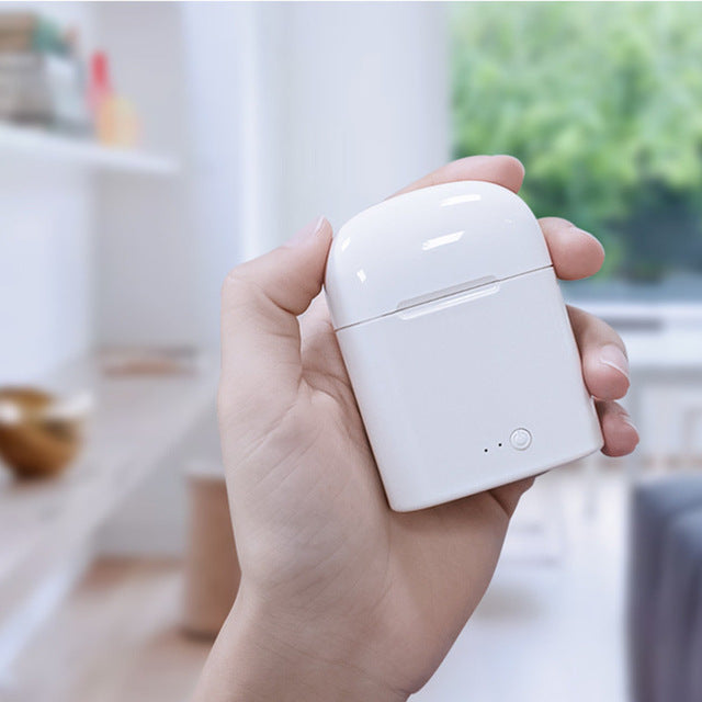 i7s Tws Wireless Headphones sports Earbuds Handsfree in ear Bluetooth Earphones music Headset Works on all smartphones goophone i7s white CHINA - Tophatter Daily Deals