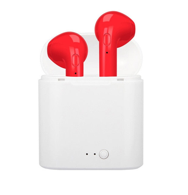TWS i7 Bluetooth earphones music Headphones business headset sports earbuds suitable wireless Earpieces For xiaomi huawei iphone With charging box-R CHINA - Tophatter Daily Deals