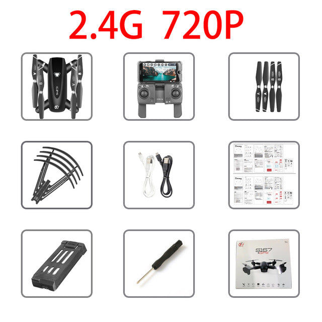 S167 GPS Drone With Camera 5G RC Quadcopter Drones HD 4K WIFI FPV Foldable Off-Point Flying Photos Video Dron Helicopter Toy - Tophatter Daily Deals