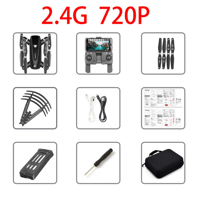 S167 GPS Drone With Camera 5G RC Quadcopter Drones HD 4K WIFI FPV Foldable Off-Point Flying Photos Video Dron Helicopter Toy 2.4g 720P GPS 1 Russian Federation - Tophatter Daily Deals
