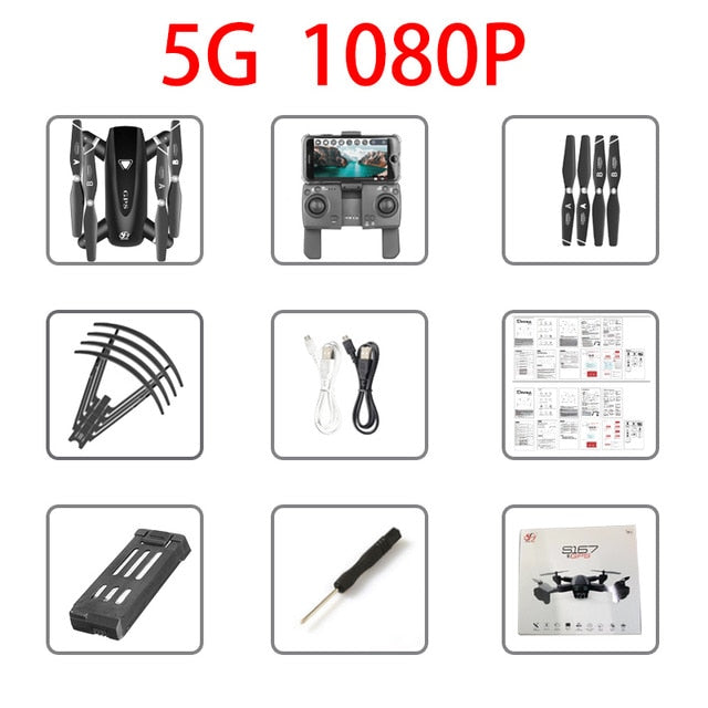 S167 GPS Drone With Camera 5G RC Quadcopter Drones HD 4K WIFI FPV Foldable Off-Point Flying Photos Video Dron Helicopter Toy - Tophatter Daily Deals