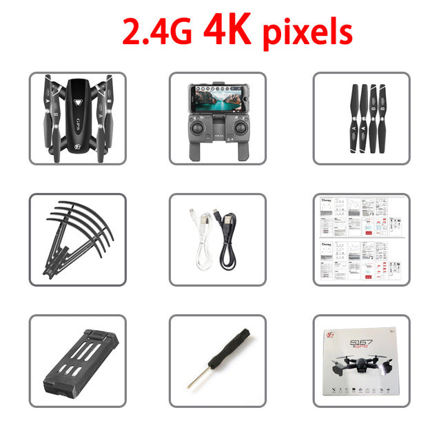 S167 GPS Drone With Camera 5G RC Quadcopter Drones HD 4K WIFI FPV Foldable Off-Point Flying Photos Video Dron Helicopter Toy 2.4g 4k pixels GPS 1 - Tophatter Daily Deals