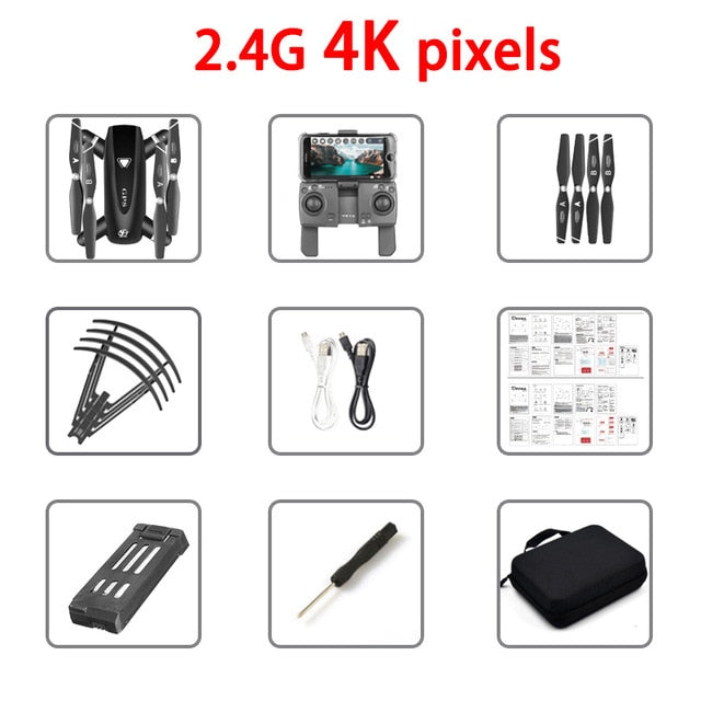 S167 GPS Drone With Camera 5G RC Quadcopter Drones HD 4K WIFI FPV Foldable Off-Point Flying Photos Video Dron Helicopter Toy 2.4g 4k pixels GPS - Tophatter Daily Deals