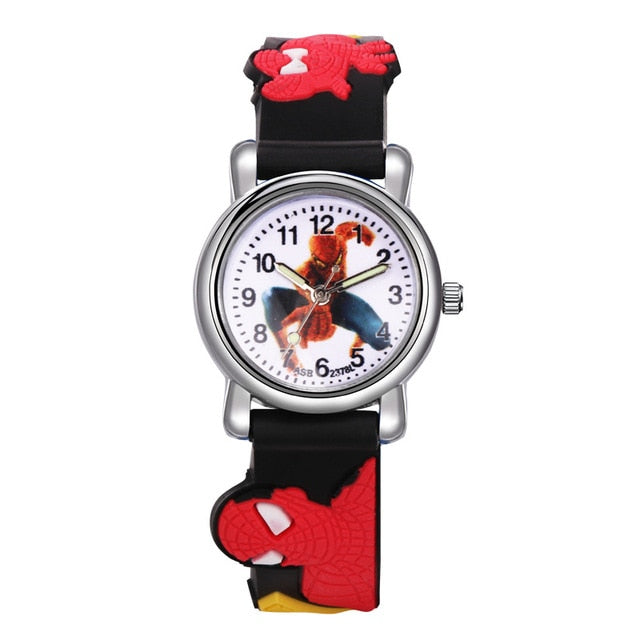 Elsa Watch Girls Elsa Princess Kids Watches Leather Strap Cute Children's Cartoon Wristwatches Gifts for Kids Girl Black - Tophatter Daily Deals