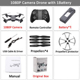 Visuo XS816 RC Drone with 50 Times Zoom WiFi FPV 4K Dual Camera Optical Flow Quadcopter Foldable Selfie Dron VS SG106 M70 Set4 1080P 1BAT BX - Tophatter Daily Deals