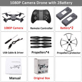 Visuo XS816 RC Drone with 50 Times Zoom WiFi FPV 4K Dual Camera Optical Flow Quadcopter Foldable Selfie Dron VS SG106 M70 Set5 1080P 2BAT BX - Tophatter Daily Deals