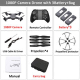Visuo XS816 RC Drone with 50 Times Zoom WiFi FPV 4K Dual Camera Optical Flow Quadcopter Foldable Selfie Dron VS SG106 M70 Set9 1080P 3BAT CB Belgium - Tophatter Daily Deals