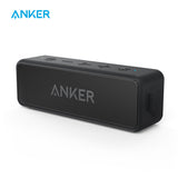 Anker Soundcore 2 Portable Bluetooth Wireless Speaker Better Bass 24-Hour Playtime 66ft Bluetooth Range IPX7 Water Resistance - Tophatter Daily Deals