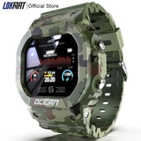 LOKMAT Ocean Smart Watch Men Fitness Tracker Blood Pressure Message Push Heart Rate Monitor Clock Smartwatch Women For Android - Tophatter Daily Deals