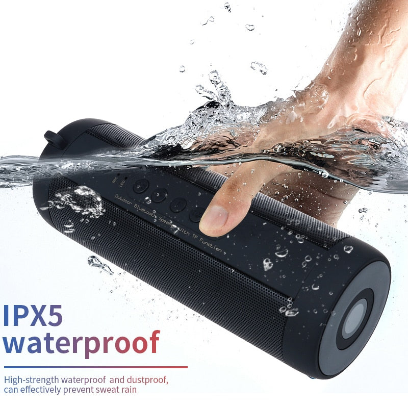 Ecoboseo Bluetooth speaker Portable Wireless Loudspeakers For Phone Computer Stereo Music surround Waterproof Outdoor Speakers - Tophatter Daily Deals