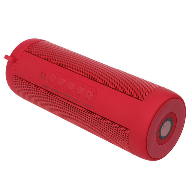 Ecoboseo Bluetooth speaker Portable Wireless Loudspeakers For Phone Computer Stereo Music surround Waterproof Outdoor Speakers red - Tophatter Daily Deals