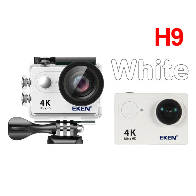 EKEN H9R / H9 Action Camera Ultra HD 4K / 30fps WiFi 2.0" 170D Underwater Waterproof Helmet Video Recording Cameras Sport Cam H9 white - Tophatter Daily Deals
