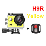 EKEN H9R / H9 Action Camera Ultra HD 4K / 30fps WiFi 2.0" 170D Underwater Waterproof Helmet Video Recording Cameras Sport Cam H9R YELLOW - Tophatter Daily Deals