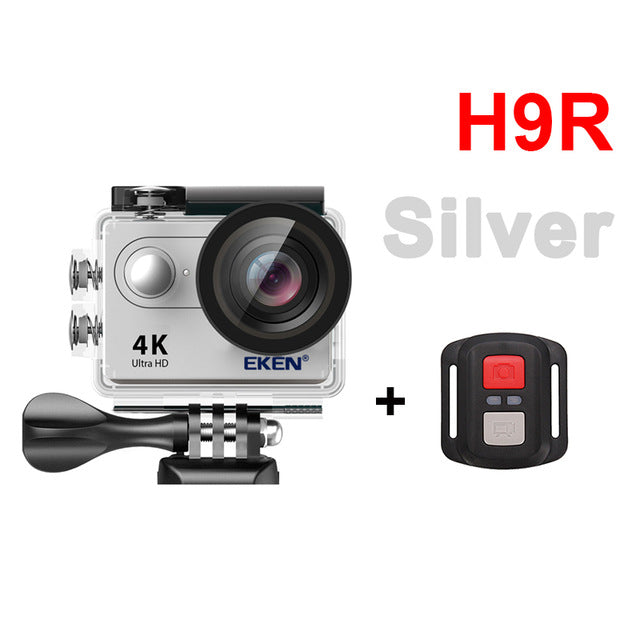 EKEN H9R / H9 Action Camera Ultra HD 4K / 30fps WiFi 2.0" 170D Underwater Waterproof Helmet Video Recording Cameras Sport Cam H9R SILVER - Tophatter Daily Deals
