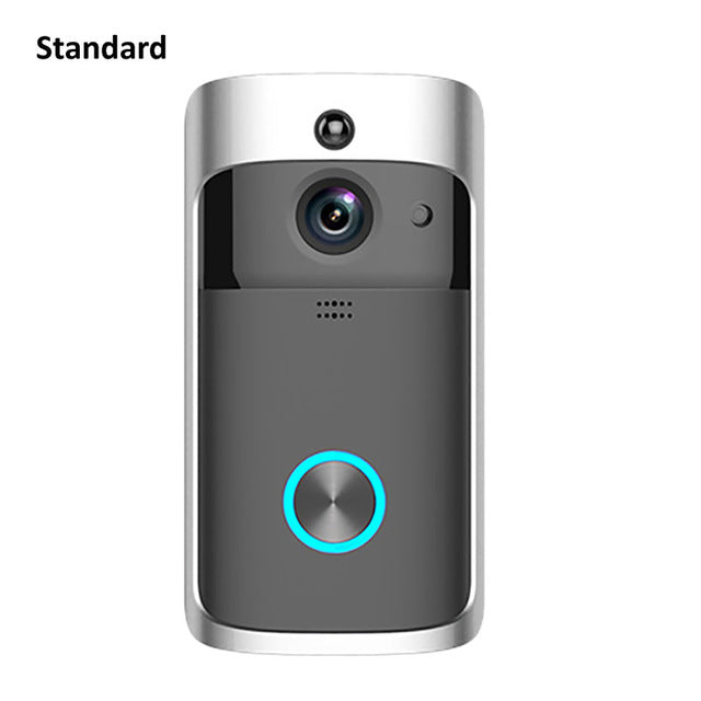 Wsdcam Smart Doorbell Camera Wifi Wireless Call Intercom Video-Eye for Apartments Door Bell Ring for Phone Home Security Cameras Standard - Tophatter Daily Deals