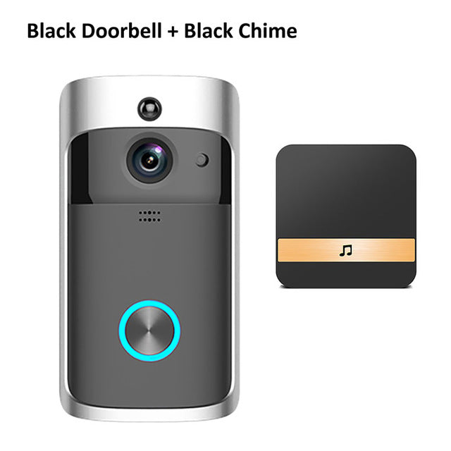Wsdcam Smart Doorbell Camera Wifi Wireless Call Intercom Video-Eye for Apartments Door Bell Ring for Phone Home Security Cameras Doorbell AddChime - Tophatter Daily Deals