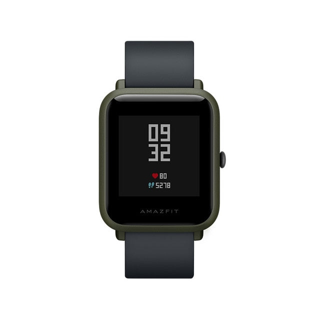 Amazfit Bip Smart Watch Bluetooth GPS Sport Heart Rate Monitor IP68 Waterproof Call Reminder Amazfit APP Notification Vibration Green Bip - Tophatter Daily Deals