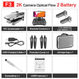 drone GPS 4K 5G WiFi live video FPV 4K/1080P HD Wide Angle Camera Foldable Altitude Hold Durable RC Drone 2K 2 battery - Tophatter Daily Deals