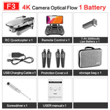 drone GPS 4K 5G WiFi live video FPV 4K/1080P HD Wide Angle Camera Foldable Altitude Hold Durable RC Drone 4K 1 battery - Tophatter Daily Deals