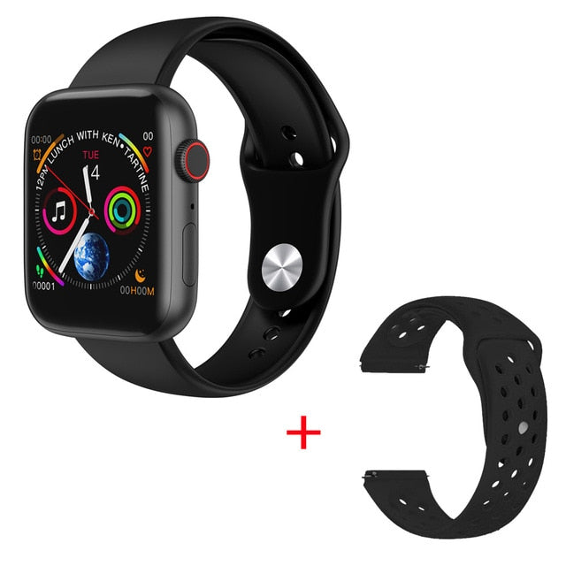 COXANG iwo 12 Lite Smart Watch Series 5 Heart Rate Message Reminder W35 Smartwatch IWO 12 Lite Smart Watches For Android IOS Black Silica gel - Tophatter Daily Deals