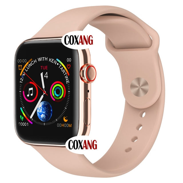 COXANG iwo 12 Lite Smart Watch Series 5 Heart Rate Message Reminder W35 Smartwatch IWO 12 Lite Smart Watches For Android IOS Gold - Tophatter Daily Deals
