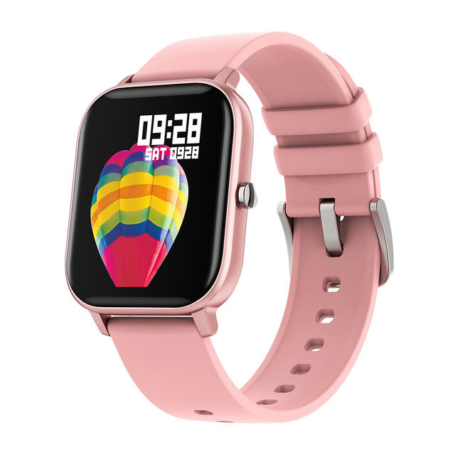 COLMI P8 1.4 inch Smart Watch Men Full Touch Fitness Tracker Blood Pressure Smart Clock Women GTS Smartwatch for Xiaomi Rose Pink - Tophatter Daily Deals