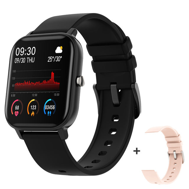 COLMI P8 1.4 inch Smart Watch Men Full Touch Fitness Tracker Blood Pressure Smart Clock Women GTS Smartwatch for Xiaomi - Tophatter Daily Deals