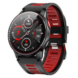 2020 New L6 Smart Watch IP68 Waterproof Sport Men Women Bluetooth Smartwatch Fitness Tracker Heart Rate Monitor For Android IOS Black Red - Tophatter Daily Deals