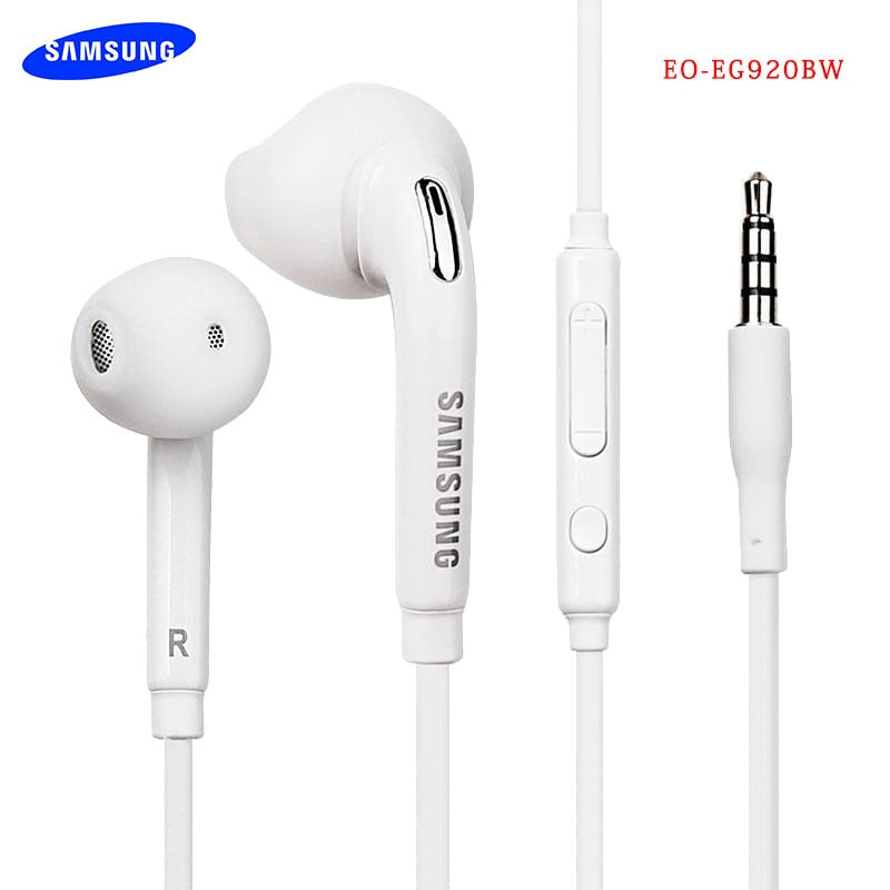 Samsung Earphone 3.5MM EG920 Deep Bass IN-EAR Earbuds With Mic/Remote Control For Galaxy S6 S7 S8 S9 S10 Note 4 5 8 9 - Tophatter Daily Deals