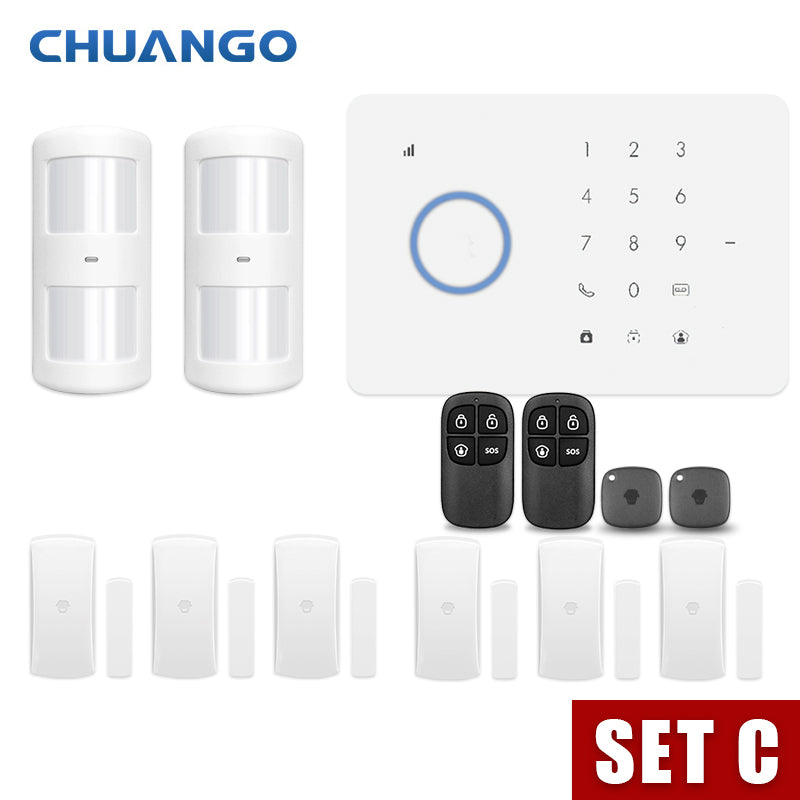 Home GSM Security Alarm System Kit APP Control With Smart Motion Detector Sensor - Tophatter Daily Deals