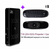 Smartldea T18 (2G+32G) Android 7.1.2 Smart Projector Mini DLP Projector Support AC3 HD 1080P Video Beamer Bluetooth Airplay DLNA 2G 32G and Mouse - Tophatter Daily Deals