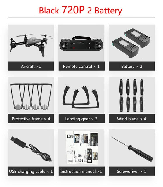 SG106 WiFi FPV RC Drone 4K Camera Optical Flow 1080P HD Dual Camera Aerial Video RC Quadcopter Aircraft Quadrocopter Toys Kid 720P Black 2B - Tophatter Daily Deals
