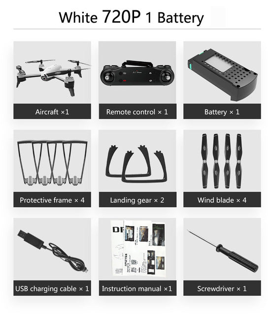 SG106 WiFi FPV RC Drone 4K Camera Optical Flow 1080P HD Dual Camera Aerial Video RC Quadcopter Aircraft Quadrocopter Toys Kid 720P White 1B - Tophatter Daily Deals