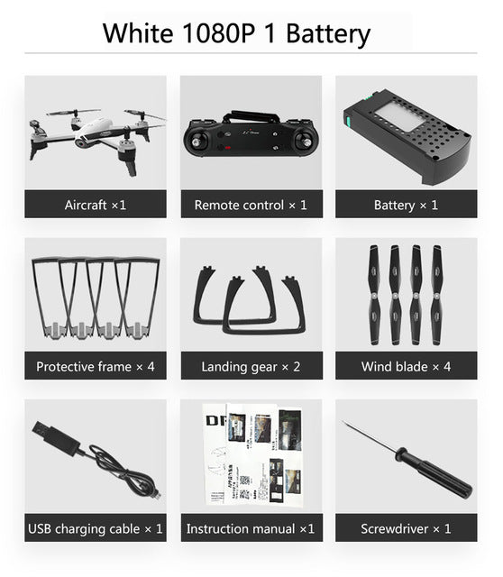 SG106 WiFi FPV RC Drone 4K Camera Optical Flow 1080P HD Dual Camera Aerial Video RC Quadcopter Aircraft Quadrocopter Toys Kid 1080P White 1B - Tophatter Daily Deals