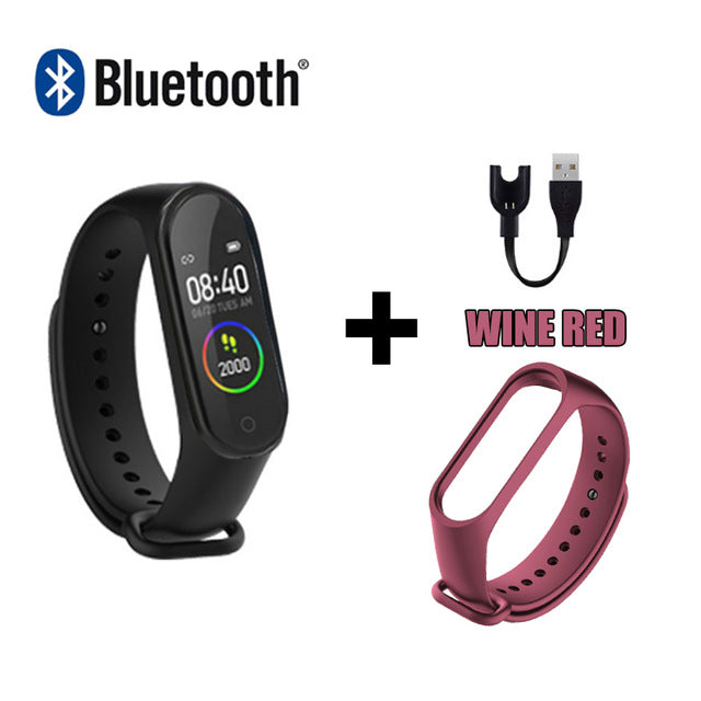 M4 Smart Sport Band Wristband Watch Fitness Activity Tracker Pedometer Heart Rate Monitoring Tracker Blood Pressure Wrist Watch MA6 - Tophatter Daily Deals